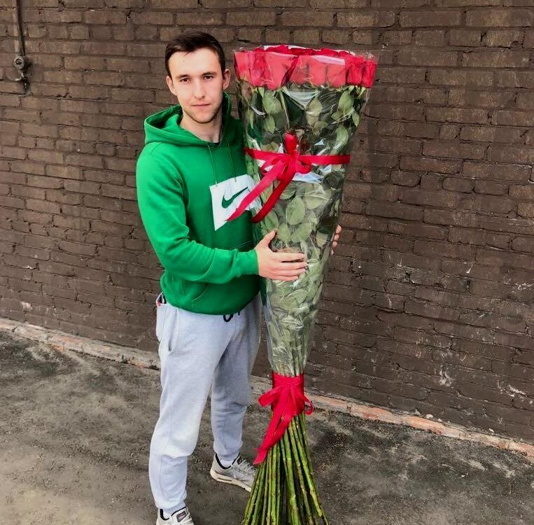 16 роз 180 см Большие розы 180 см